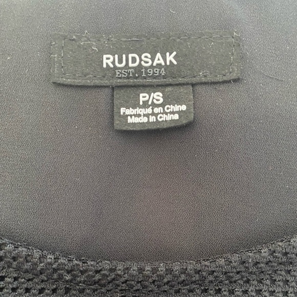 Rudsak Blouse Sleeveless Mesh Layered High Low Multimedia Size S - Picture 8 of 8